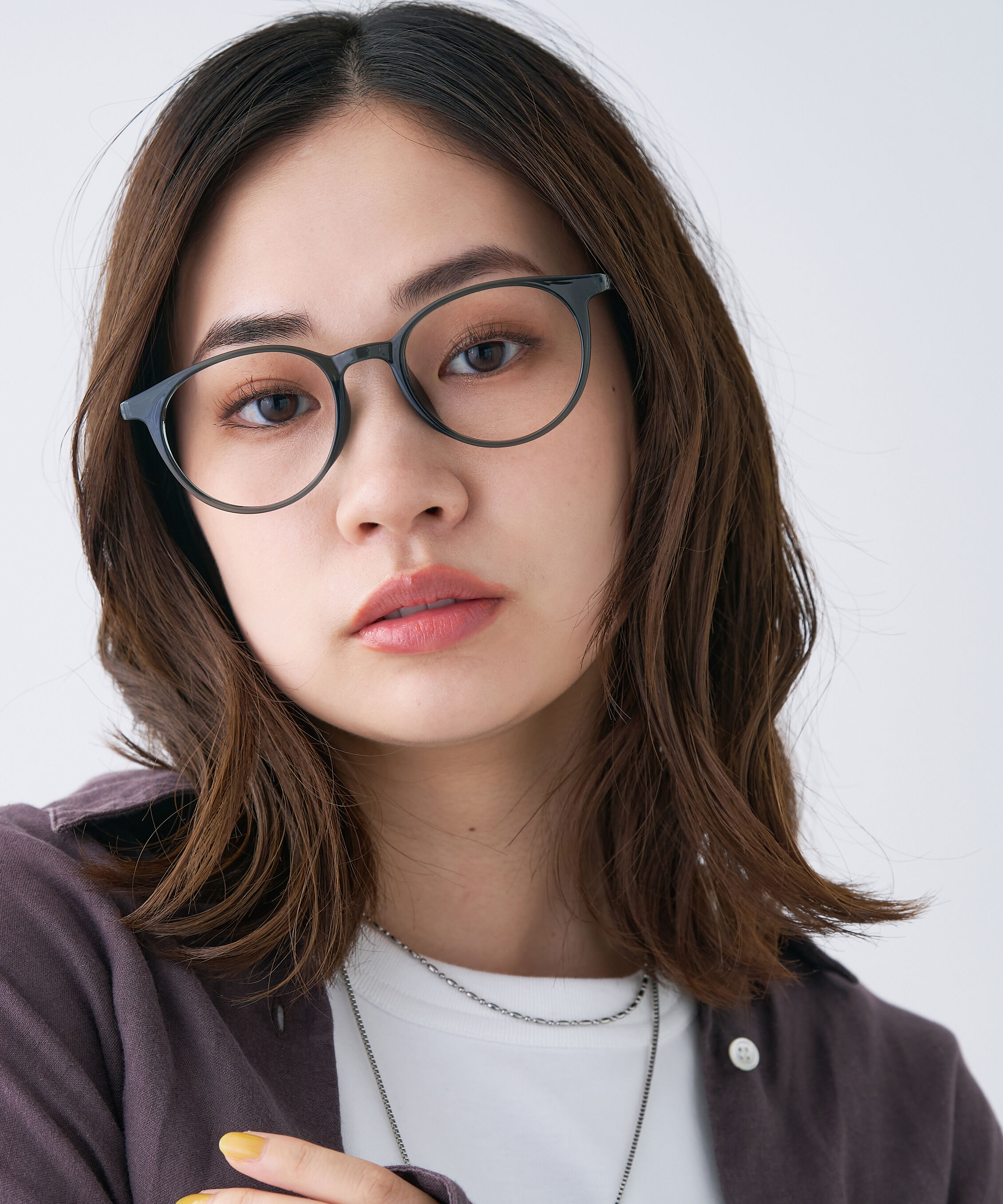  「ボストン型 メガネ 軽量 クリア 黒縁 レンズ交換券付 GO」|メガネ|グリーン