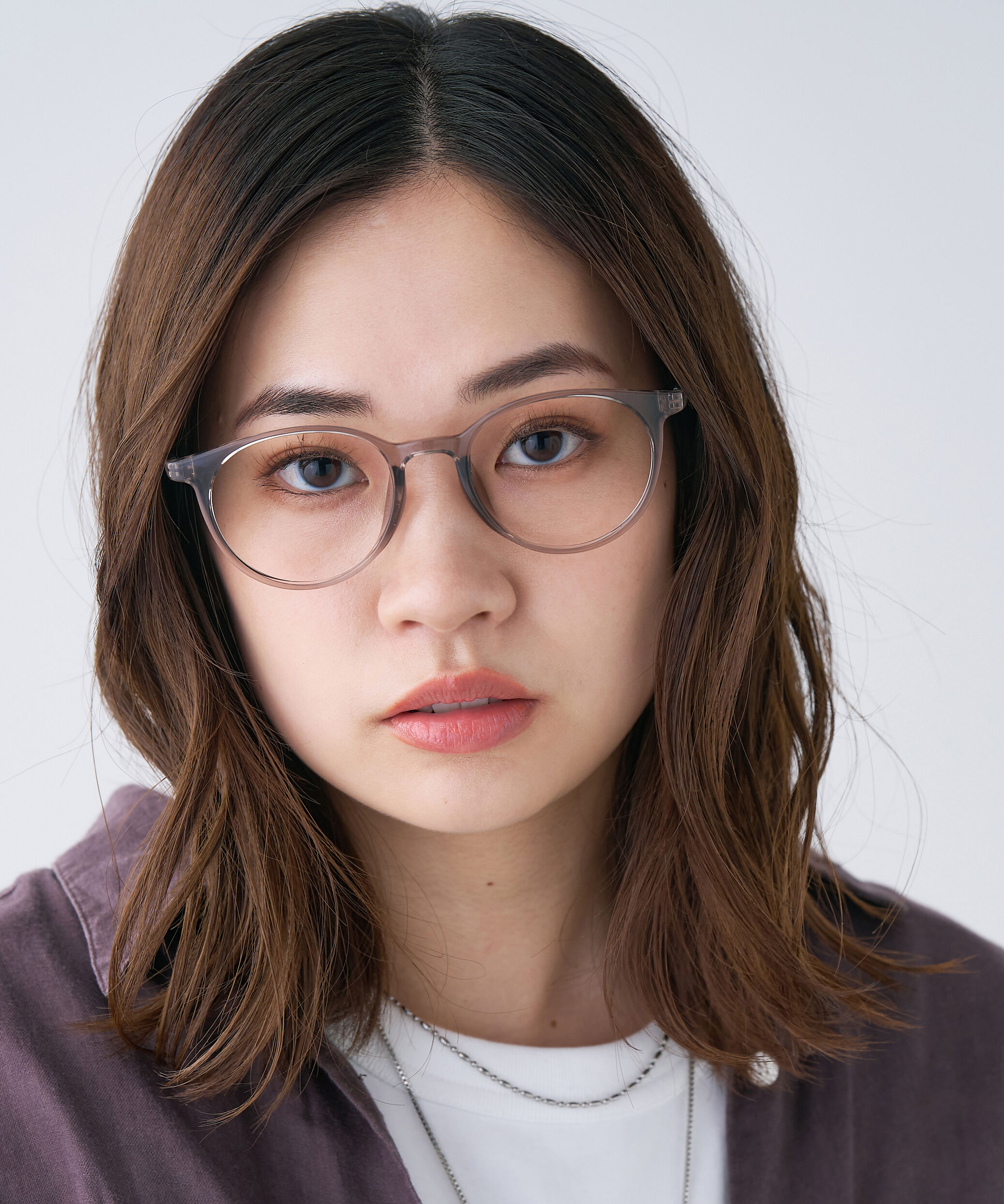  「ボストン型 メガネ 軽量 クリア 黒縁 レンズ交換券付 GO」|メガネ|