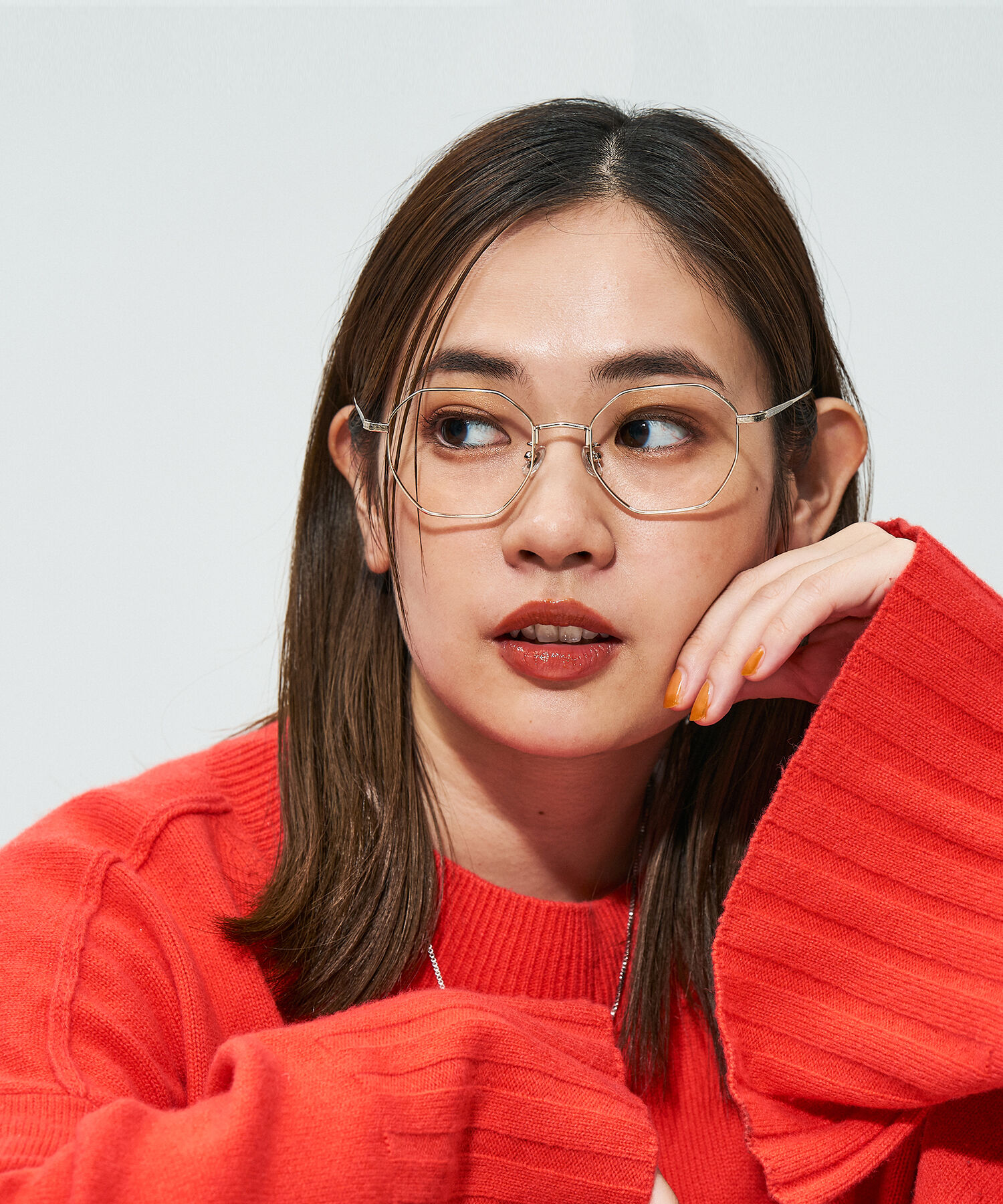  「Zoff｜STUDIO SEVEN｜ウェリントン型 メガネ チタン 軽量 多角形 メタルフレーム レンズ交換券付き 」|メガネ|ゴールド