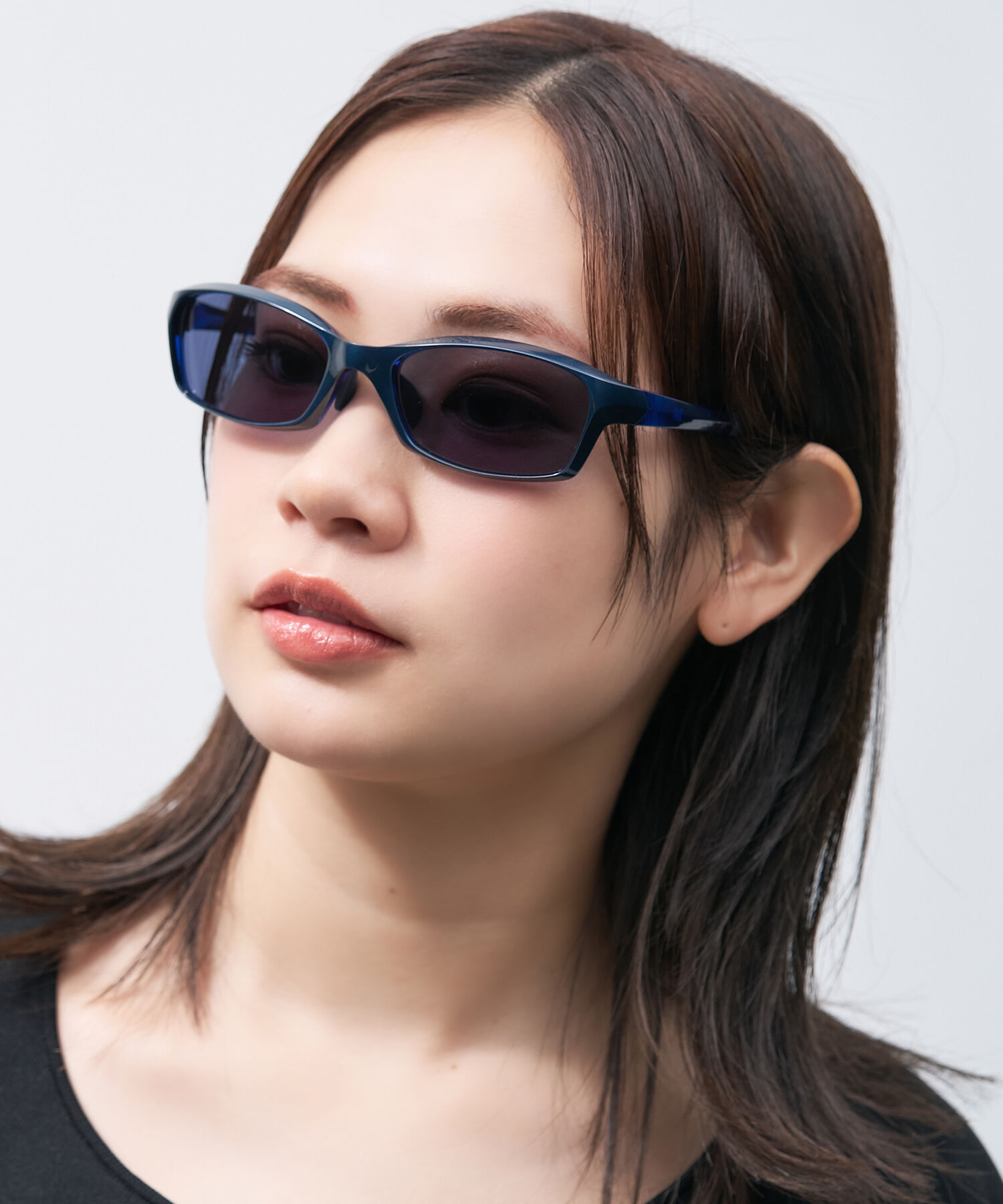  「【WEB限定】スクエア型 サングラス｜軽量｜Zoff」|サングラス|ブルー