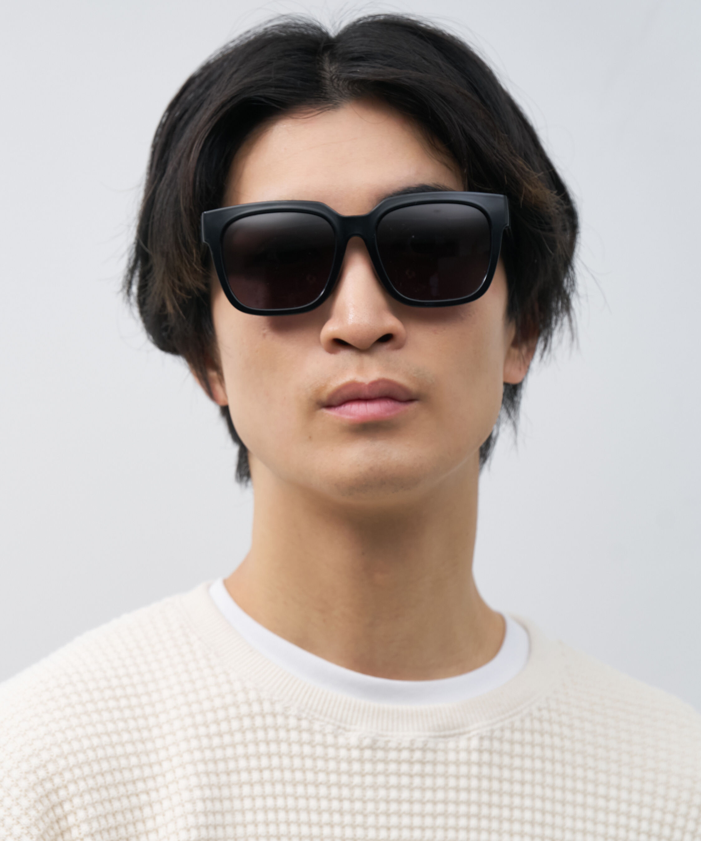  「ウェリントン型 大きめ サングラス｜Y2K ビッグシェイプ ユニセックス 小顔 おしゃれ」|サングラス|