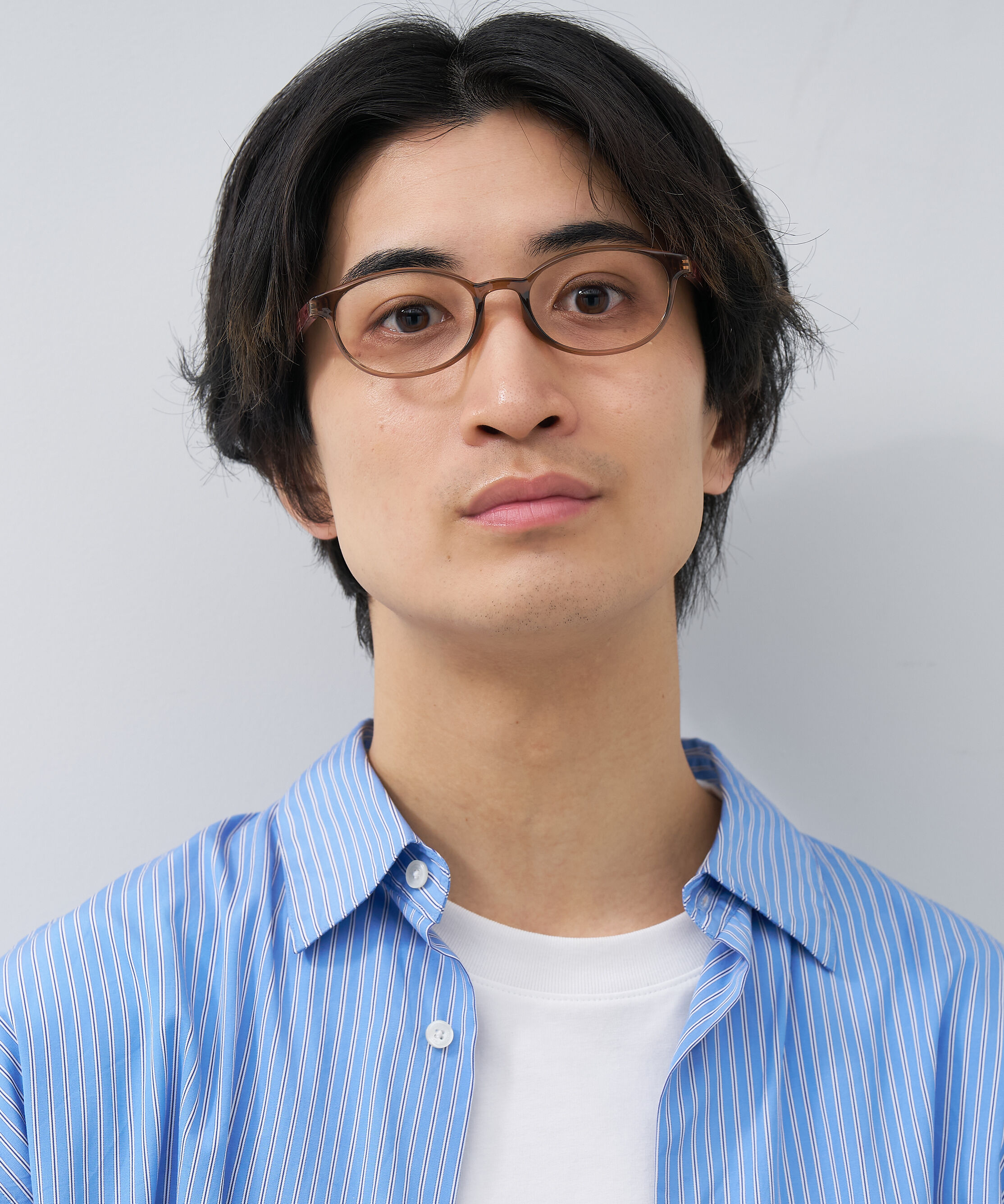  「オーバル型 メガネ｜黒縁 クリア ドット側 水玉 レンズ交換券付き 」|メガネ|