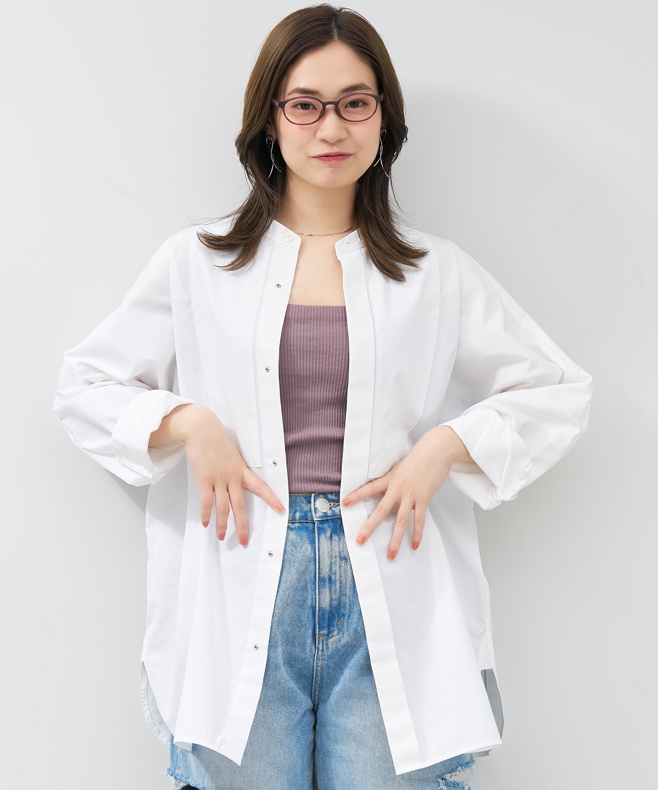  「オーバル型 メガネ｜黒縁 クリア ドット側 水玉 レンズ交換券付き 」|メガネ|