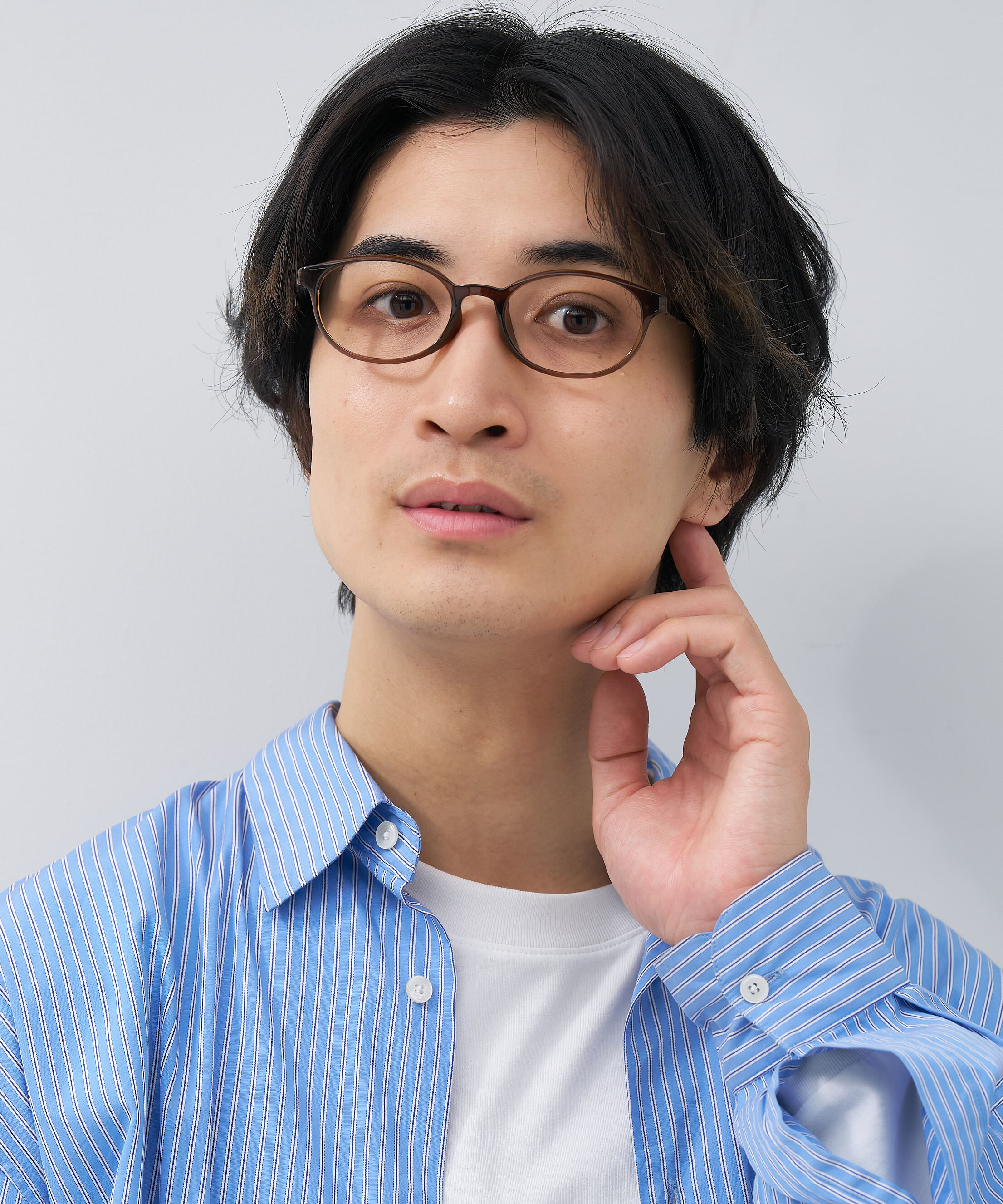  「オーバル型 メガネ｜黒縁 クリア ドット側 水玉 レンズ交換券付き 」|メガネ|