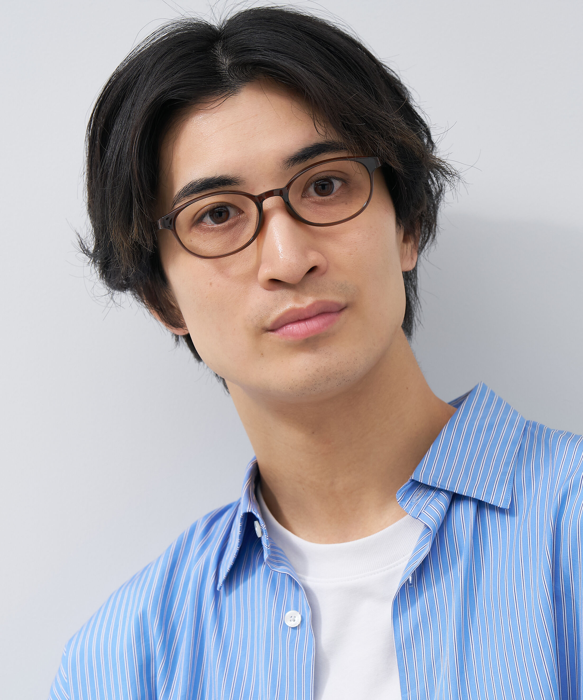  「オーバル型 メガネ｜黒縁 クリア ドット側 水玉 レンズ交換券付き 」|メガネ|