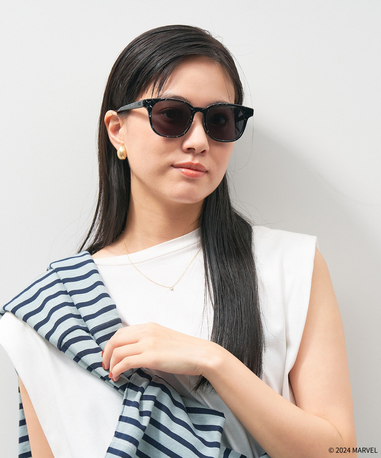  「【WEB限定】MARVEL COLLECTION 2024 ヴェノム ウェリントン型 サングラス スパイダーマン」|サングラス|