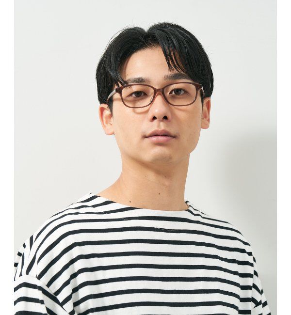  「スクエア型 メガネ きちんと感と上質感あふれるフレーム ｜Zoff｜BASIC STYLE   レンズ交換券付」|メガネ|