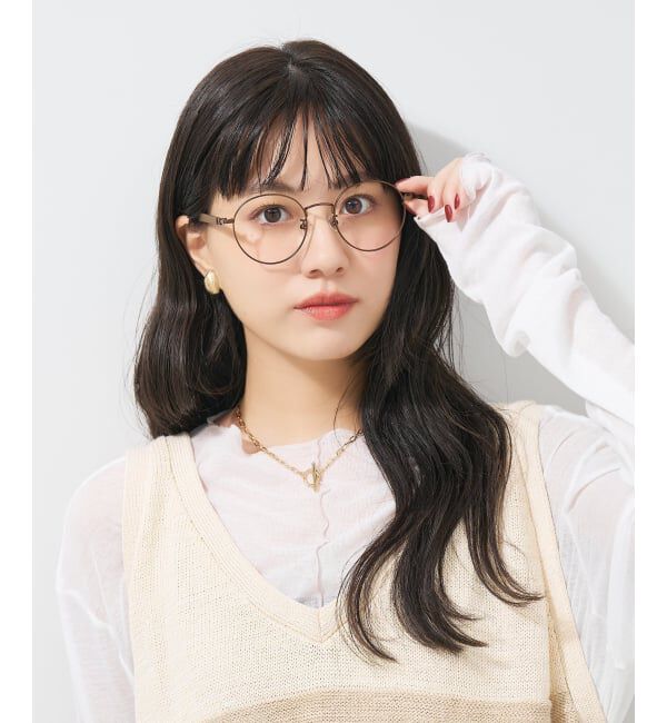  「ボストン型 メガネ | 中顔面短縮みえメガネ ラバーテンプル 伊達メガネ Zoff｜FASHION レンズ交換券付」|メガネ|