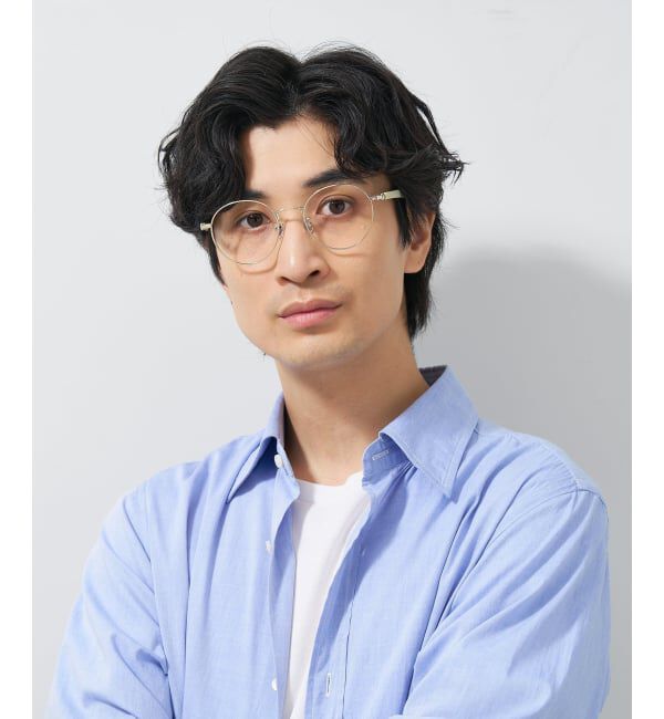  「ボストン型 メガネ | 中顔面短縮みえメガネ ラバーテンプル 伊達メガネ Zoff｜FASHION レンズ交換券付」|メガネ|