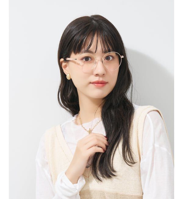  「ボストン型 メガネ | 中顔面短縮みえメガネ ラバーテンプル 伊達メガネ Zoff｜FASHION レンズ交換券付」|メガネ|