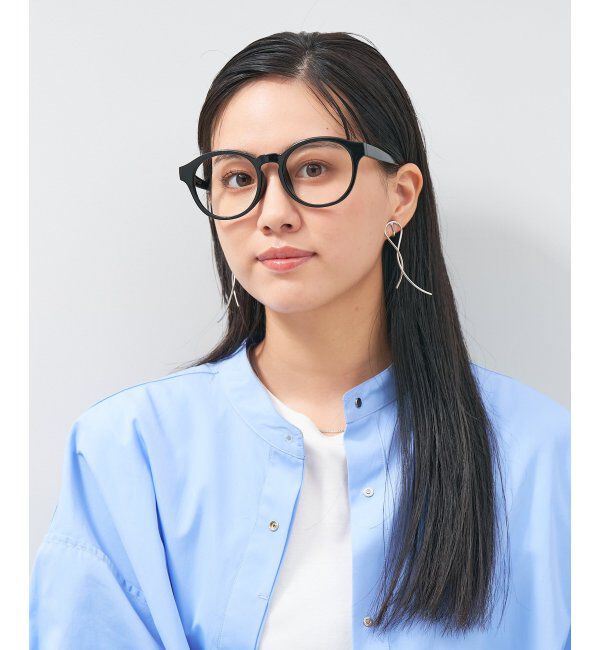  「ボストン型 メガネ│小顔効果 プラスチックフレーム│ビッグシェイプ｜ レンズ交換券付」|メガネ|