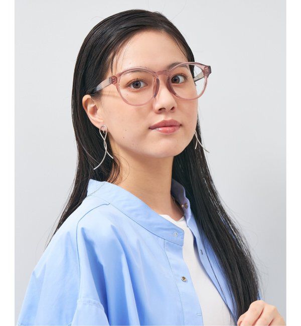  「ボストン型 メガネ│小顔効果 プラスチックフレーム│ビッグシェイプ｜ レンズ交換券付」|メガネ|
