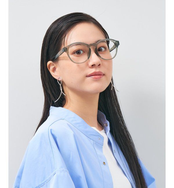  「ボストン型 メガネ│小顔効果 プラスチックフレーム│ビッグシェイプ｜ レンズ交換券付」|メガネ|