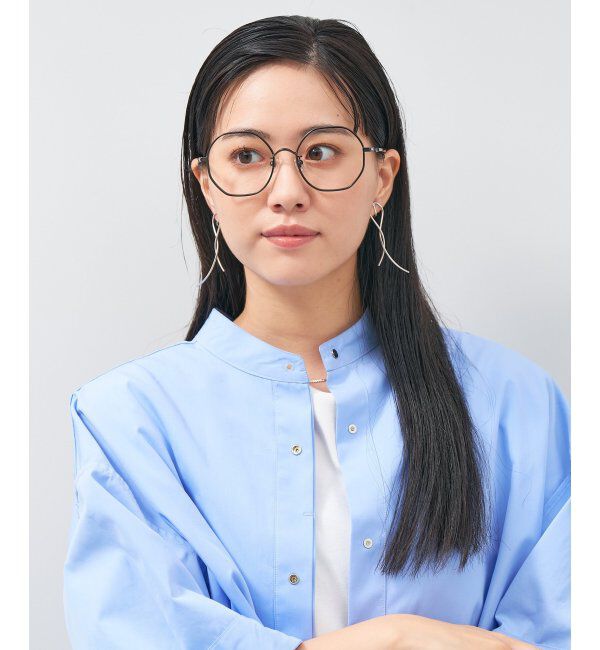  「ウェリントン型 多角形 メガネ│小顔効果 ビッグシェイプ｜ レンズ交換券付」|メガネ|