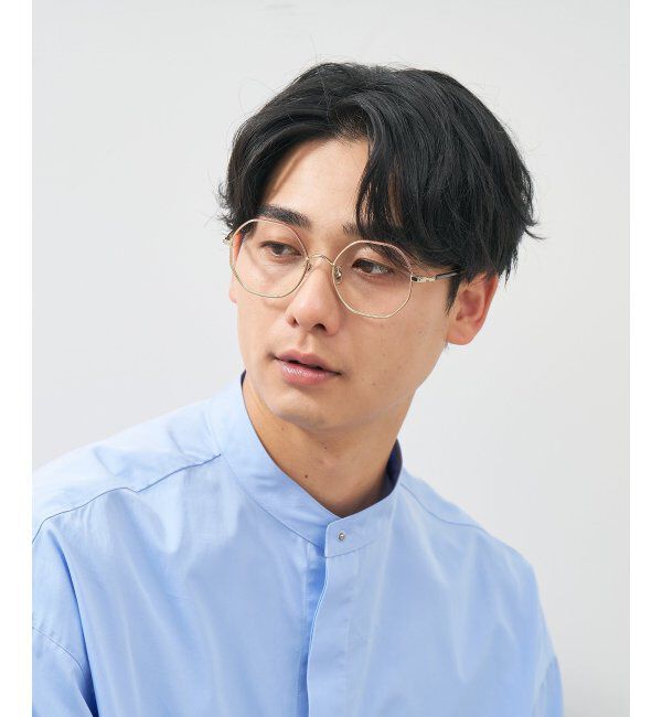  「ウェリントン型 多角形 メガネ│小顔効果 ビッグシェイプ｜ レンズ交換券付」|メガネ|