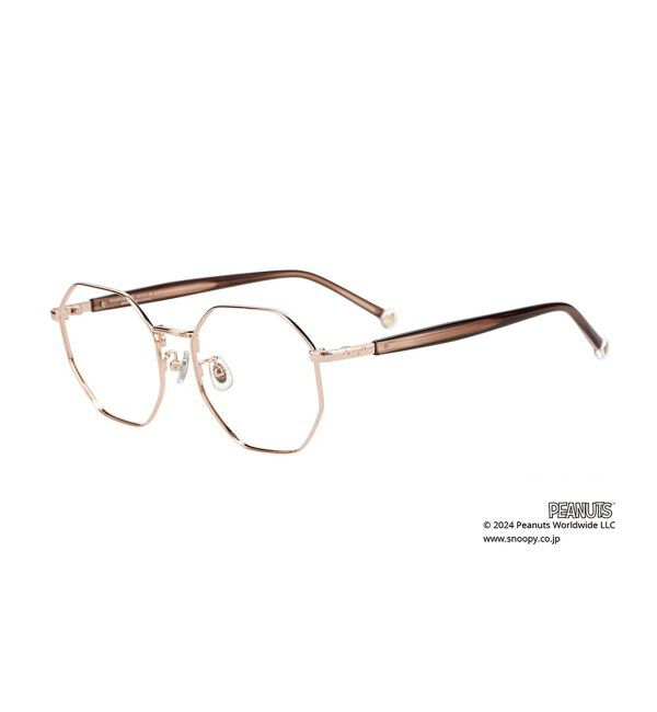  「ボストン型 メガネ |  Zoff PEANUTS COLLECTION 4 (アストロノーツ モデル) スヌーピー  レンズ交換券付」|メガネ|