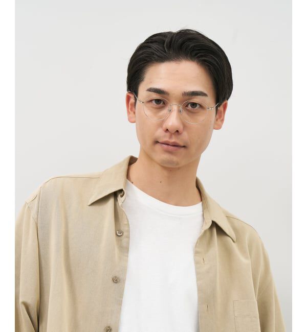  「ボストン型 メガネ｜中顔面短縮みえメガネ メタルフレーム 伊達 Zoff｜FASHION METAL レンズ交換券付」|メガネ|