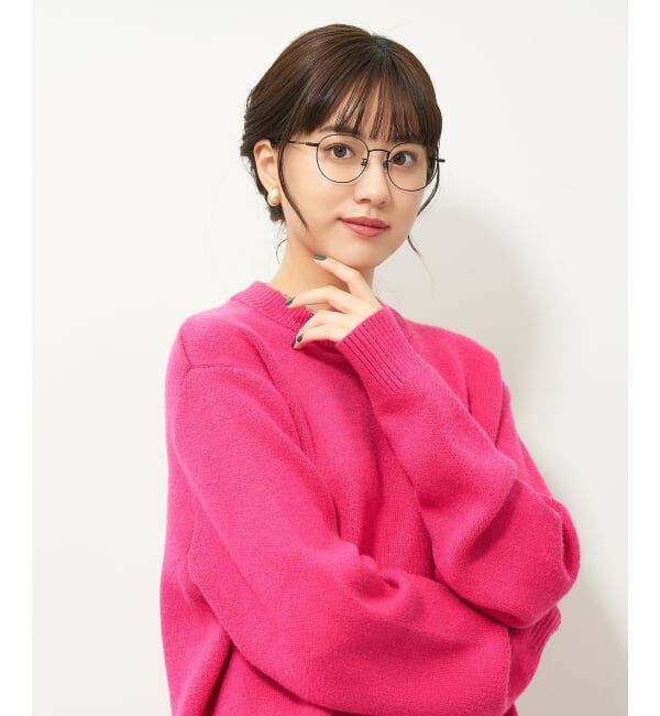  「ボストン型 メガネ｜中顔面短縮みえメガネ メタルフレーム 伊達 Zoff｜FASHION METAL レンズ交換券付」|メガネ|