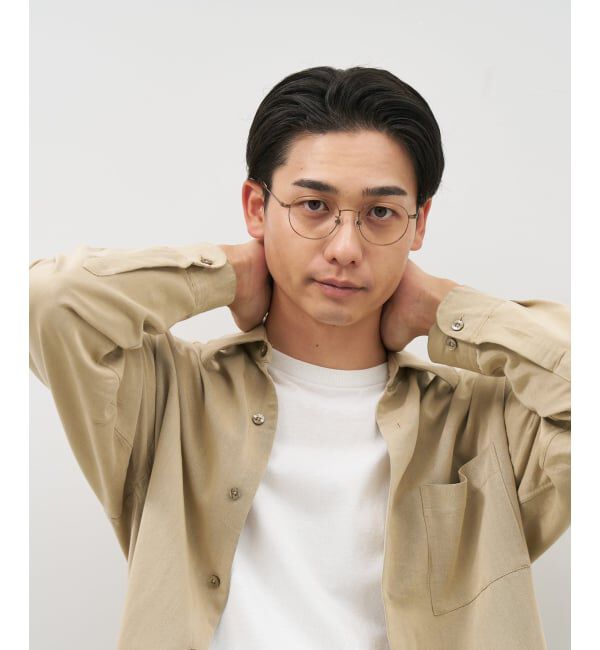  「ボストン型 メガネ｜中顔面短縮みえメガネ メタルフレーム 伊達 Zoff｜FASHION METAL レンズ交換券付」|メガネ|