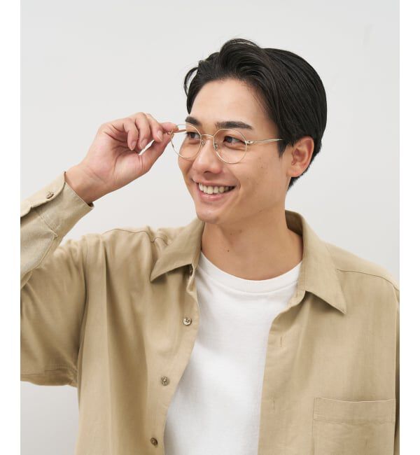  「[中顔面短縮みえメガネ]Zoff｜メガネ｜メタルフレーム 伊達・度付き｜FASHION METAL レンズ交換券付」|メガネ|