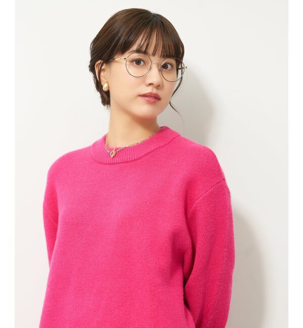  「[中顔面短縮みえメガネ]Zoff｜メガネ｜メタルフレーム 伊達・度付き｜FASHION METAL レンズ交換券付」|メガネ|薄ブラウン