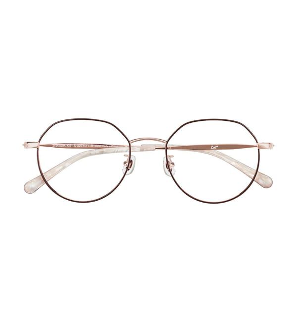  「[中顔面短縮みえメガネ]Zoff｜メガネ｜メタルフレーム 伊達・度付き｜FASHION METAL レンズ交換券付」|メガネ|