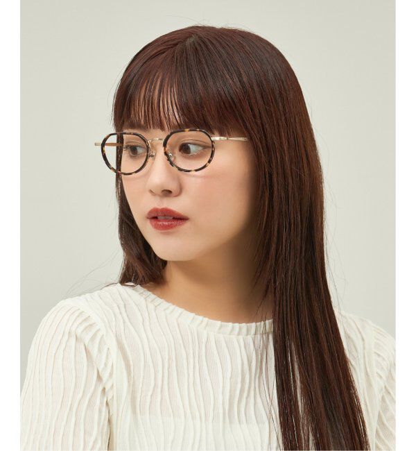  「Zoff｜Knuth Marf ボストン型 メガネ   クラウンパント ｜伊達・度付きメガネ   レンズ交換券付」|メガネ|