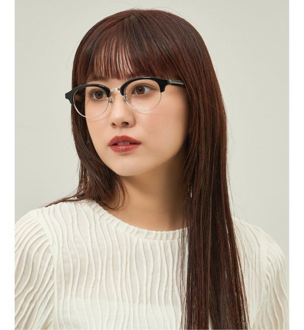  「Zoff｜Knuth Marf ボストン型 メガネ   伊達・度付きメガネ ユニセックス サーモント型   レンズ交換券付」|メガネ|ブラック