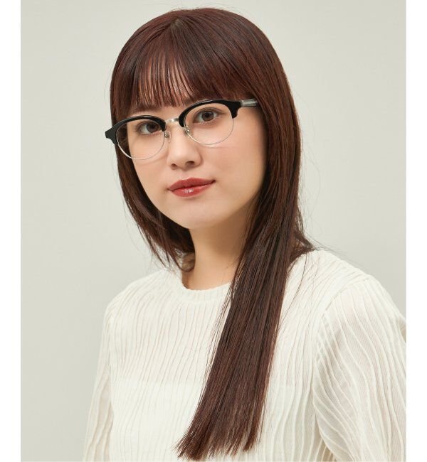  「Zoff｜Knuth Marf ボストン型 メガネ   伊達・度付きメガネ ユニセックス サーモント型   レンズ交換券付」|メガネ|