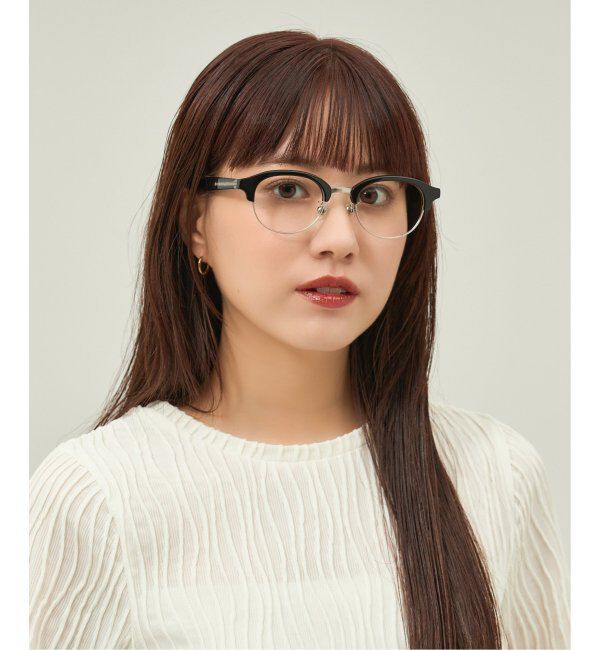  「Zoff｜Knuth Marf ボストン型 メガネ   伊達・度付きメガネ ユニセックス サーモント型   レンズ交換券付」|メガネ|