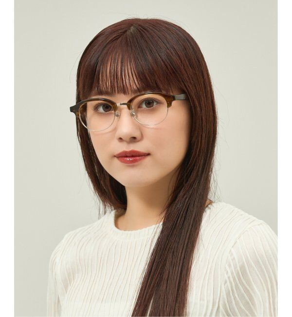  「Zoff｜Knuth Marf ボストン型 メガネ   伊達・度付きメガネ ユニセックス サーモント型   レンズ交換券付」|メガネ|