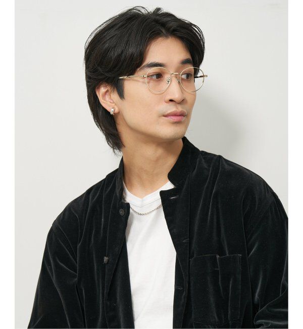  「【LOVE BY e.m.コラボ】&ldquo;flutter&rdquo;｜ボストン型メタルフレーム｜Zoff｜LOVE BY e.m. レンズ交換券付」|メガネ|