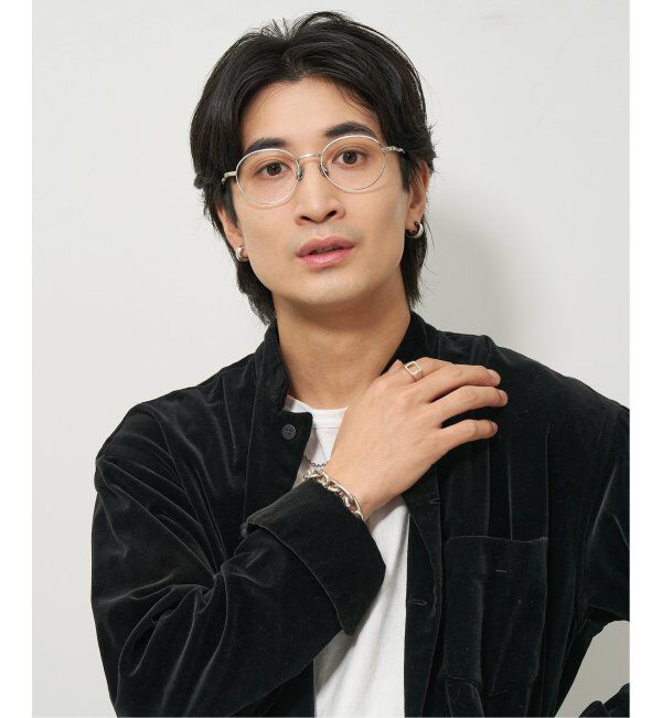  「【LOVE BY e.m.コラボ】&ldquo;flutter&rdquo;｜ボストン型メタルフレーム｜Zoff｜LOVE BY e.m. レンズ交換券付」|メガネ|