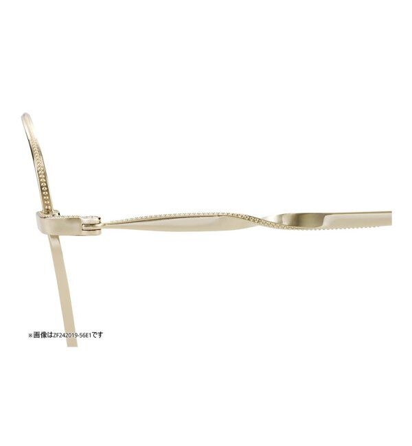  「【LOVE BY e.m.コラボ】&ldquo;flutter&rdquo;｜ボストン型メタルフレーム｜Zoff｜LOVE BY e.m. レンズ交換券付」|メガネ|