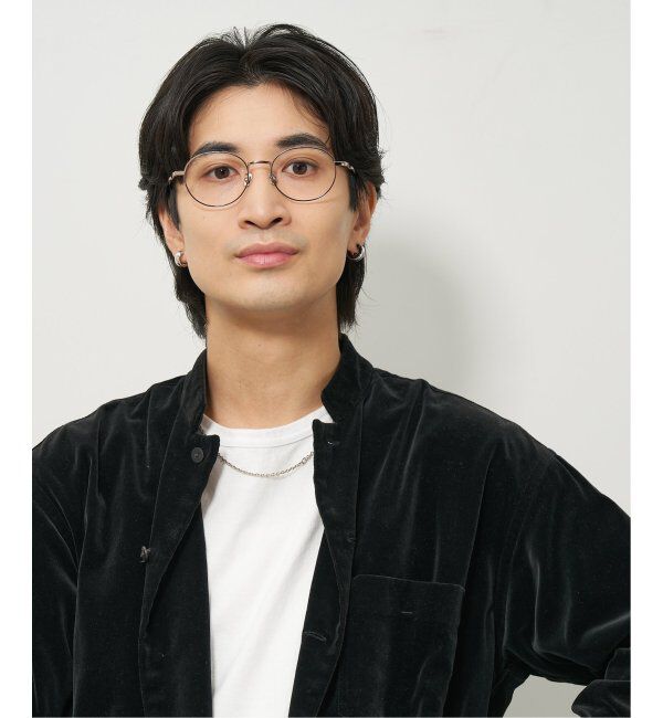  「【LOVE BY e.m.コラボ】&ldquo;flutter&rdquo;｜ボストン型メタルフレーム｜Zoff｜LOVE BY e.m. レンズ交換券付」|メガネ|