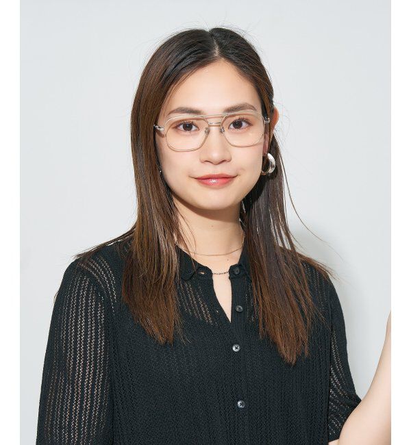  「ウエリントン型メガネ｜読書 レディース 女性用 大人可愛い 大理石｜Zoff｜CHIC レンズ交換券付」|メガネ|