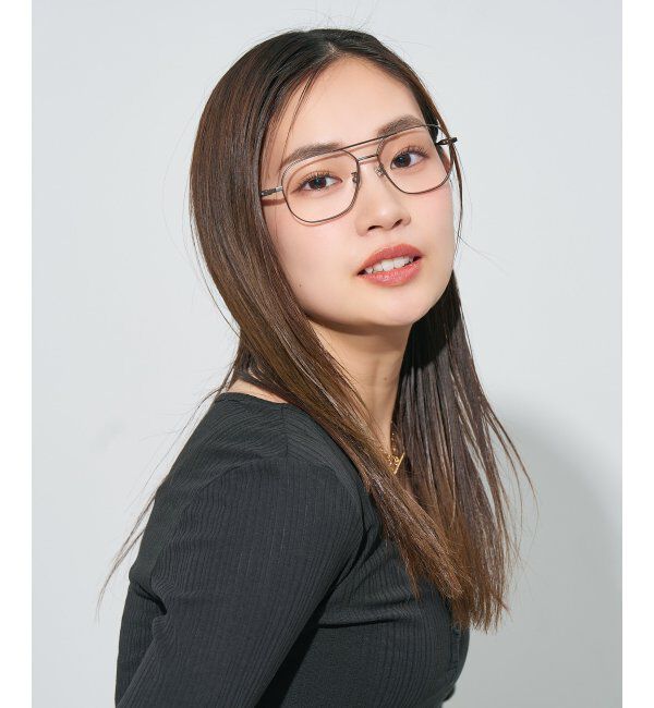  「ウエリントン型メガネ｜読書 レディース 女性用 大人可愛い 大理石｜Zoff｜CHIC レンズ交換券付」|メガネ|