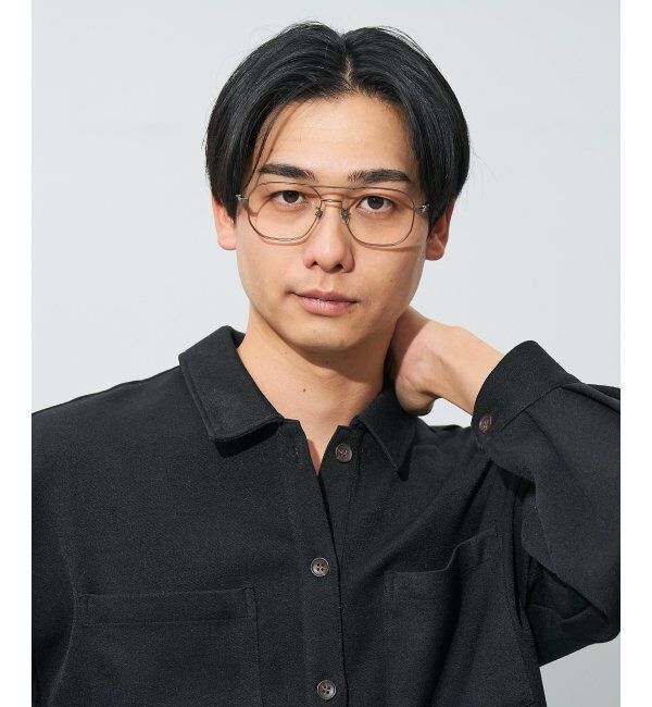  「ウエリントン型メガネ｜読書 レディース 女性用 大人可愛い 大理石｜Zoff｜CHIC レンズ交換券付」|メガネ|