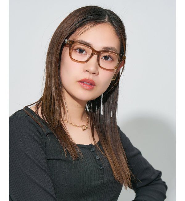  「ウエリントン型メガネ｜読書 レディース 女性用 大人可愛い 大理石｜Zoff｜CHIC レンズ交換券付」|メガネ|