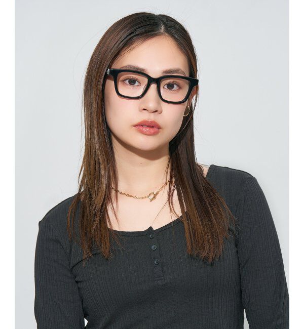  「ウエリントン型メガネ｜読書 レディース 女性用 大人可愛い 大理石｜Zoff｜CHIC レンズ交換券付」|メガネ|