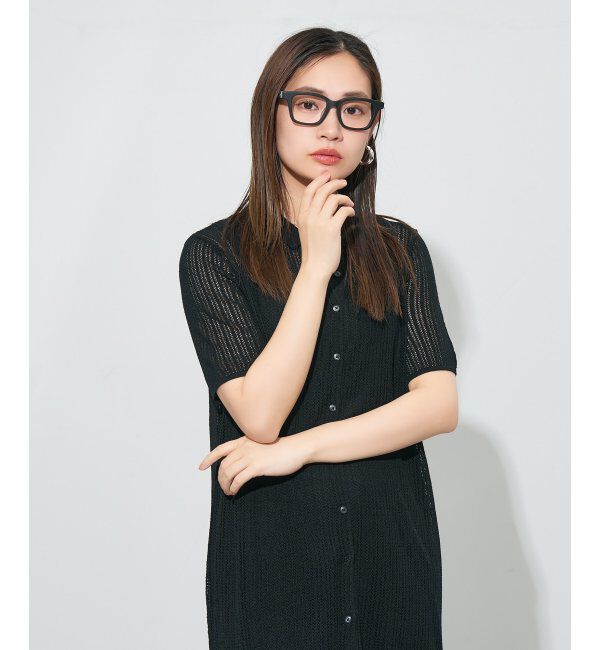  「ウエリントン型メガネ｜読書 レディース 女性用 大人可愛い 大理石｜Zoff｜CHIC レンズ交換券付」|メガネ|