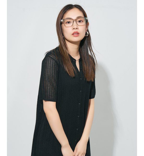  「ウエリントン型メガネ｜読書 レディース 女性用 大人可愛い 大理石｜Zoff｜CHIC レンズ交換券付」|メガネ|