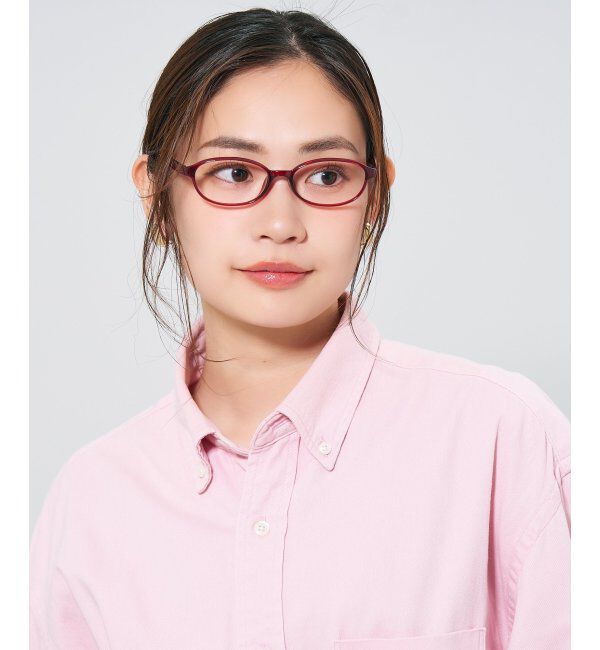  「オーバル型 メガネ | 大人可愛い 伊達メガネ レディース レンズ交換券付」|メガネ|