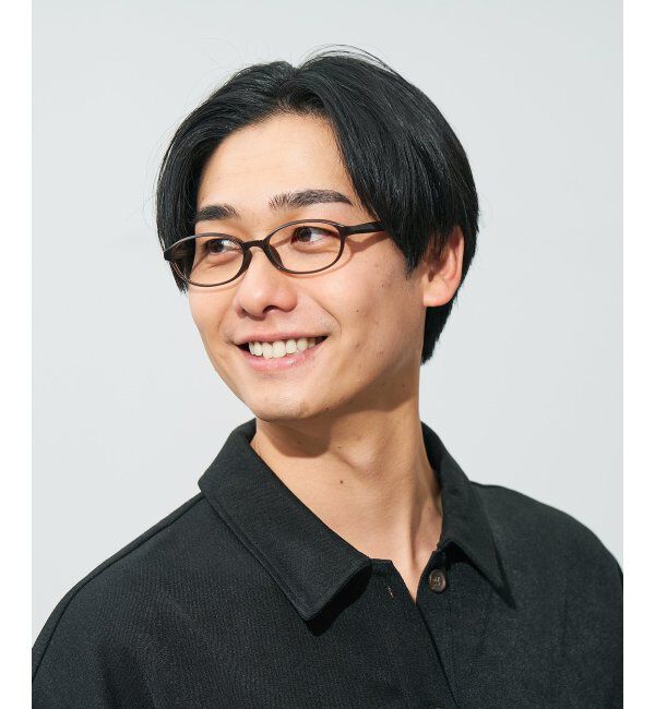  「オーバル型 メガネ | 大人可愛い 伊達メガネ レディース レンズ交換券付」|メガネ|ブラウン1