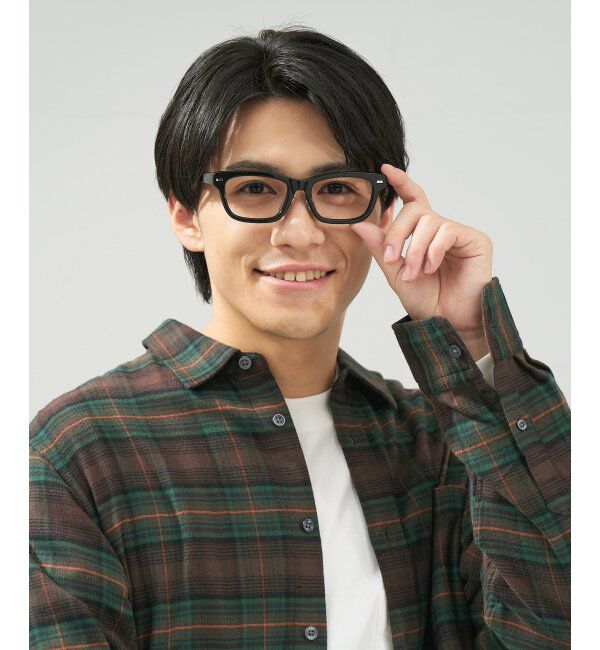  「 ウェリントン型 メガネ | 黒縁フレーム 伊達めがね 度付きユニセックス 読書  CLASSIC  レンズ交換券付」|メガネ|