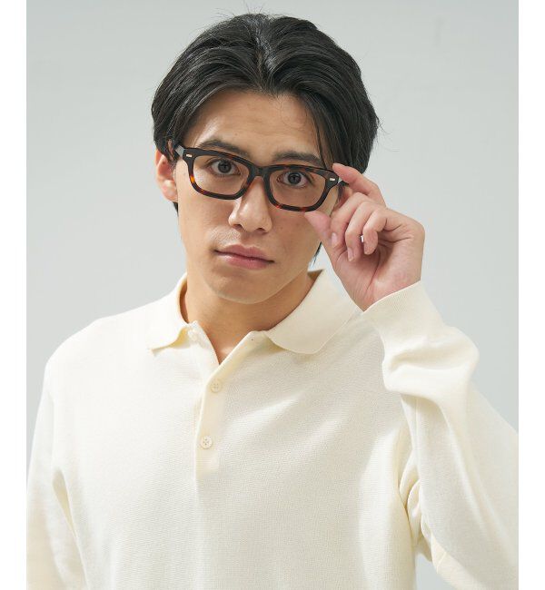  「 ウェリントン型 メガネ | 黒縁フレーム 伊達めがね 度付きユニセックス 読書  CLASSIC  レンズ交換券付」|メガネ|