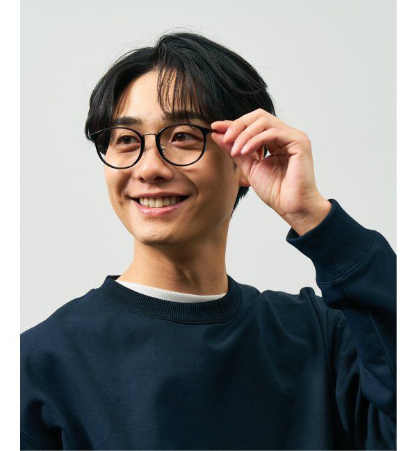  「ボストン型 メガネ｜TR&times;チタン 軽量素材 柔軟性  伊達メガネ 大人可愛い  レンズ交換券付」|メガネ|