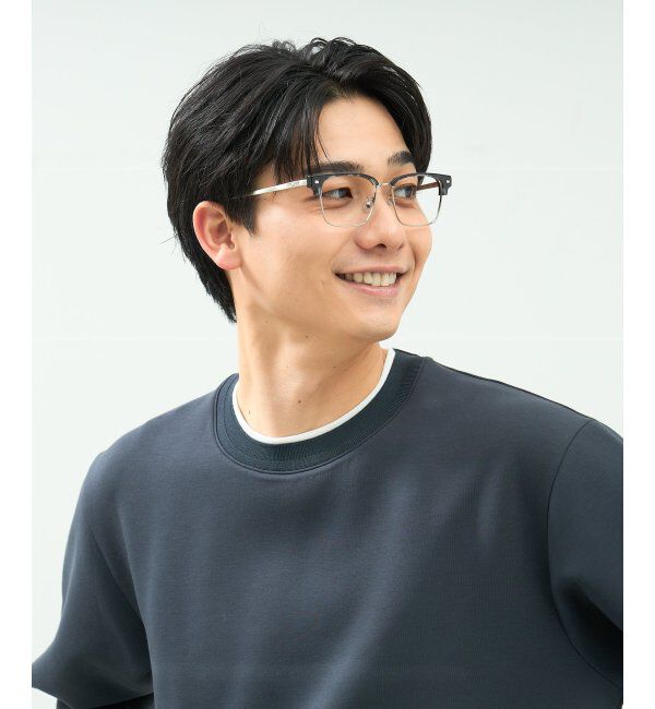  「ウェリントン型 メガネ | サーモント｜ブロー｜伊達メガネ 度付きメガネ｜ 黒  レンズ交換券付」|メガネ|