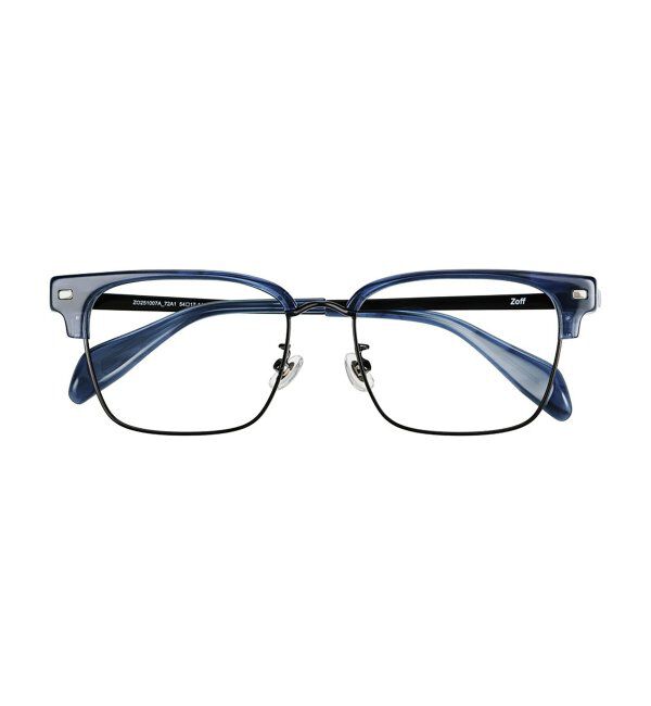  「ウェリントン型 メガネ | サーモント｜ブロー｜伊達メガネ 度付きメガネ｜ 黒  レンズ交換券付」|メガネ|