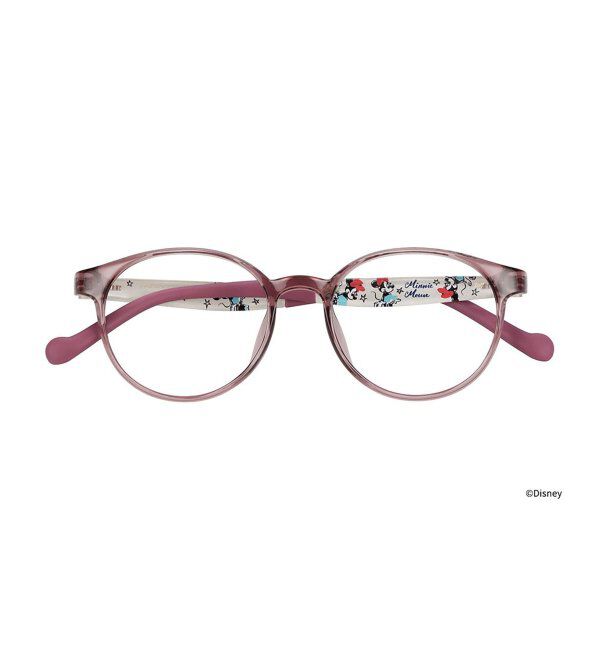  「ボストン型 メガネ｜ディズニー キッズ用 子供用 おうちメガネ ｜Zoff｜Disney Collection レンズ交換券付」|メガネ|ピンク